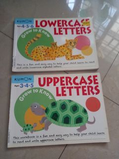 Kumon Books Upper and Lower Case Letters sold as set