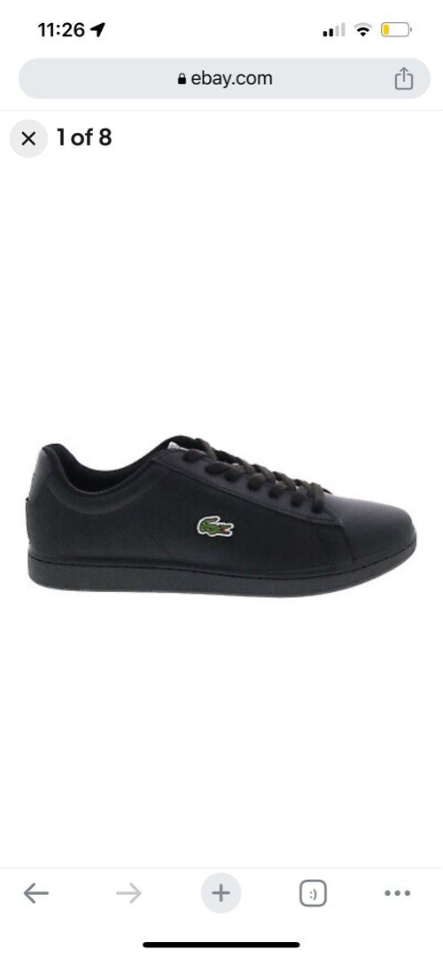 Lacoste Black Carnaby Evo Men s Sneakers