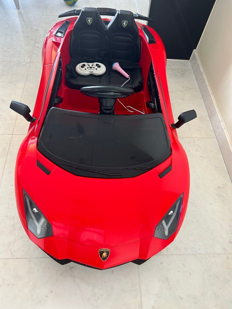 Lamborghini electric toy car for toddlers, Hobbies & Toys, Toys & Games