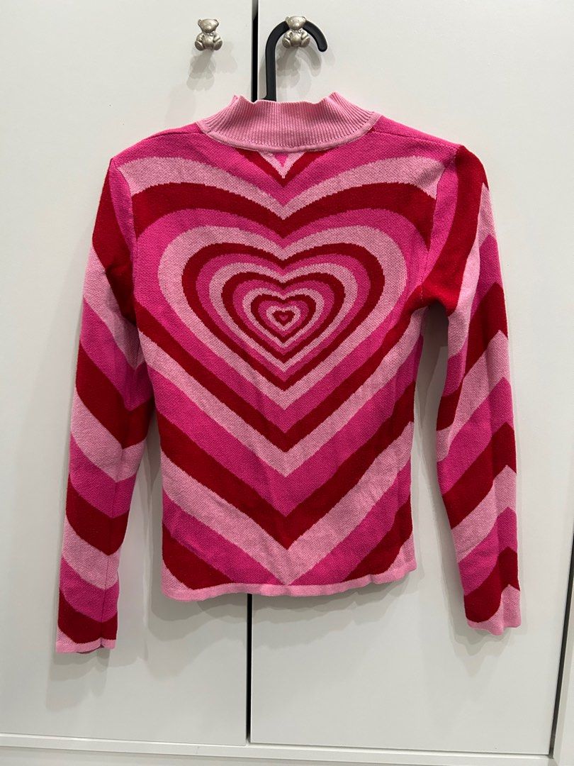 Lazy Oaf Powerpuff Girls Heart Knit Sweater