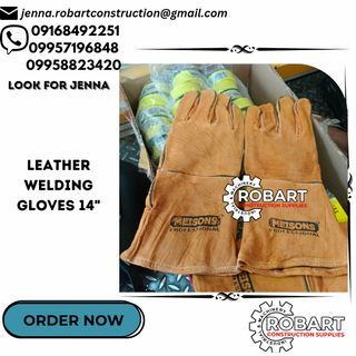 leather  welding gloves 14"