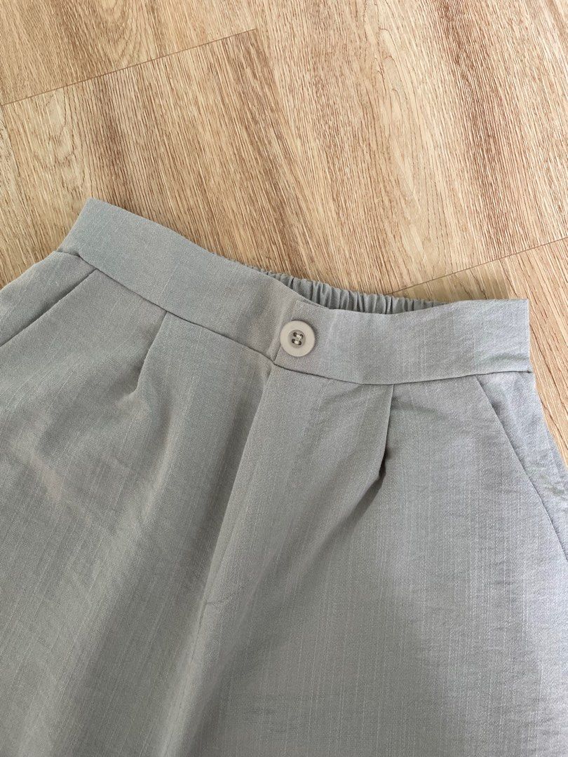 Light Blue Work Pants, Women's Fashion, Bottoms, Other Bottoms on Carousell