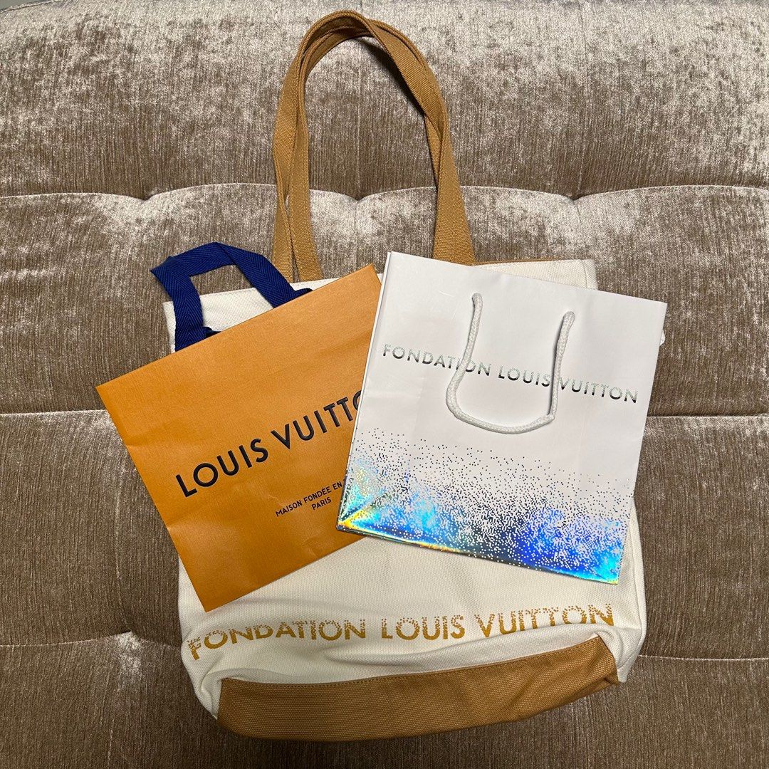 [Louis Vuitton] Fondation Louis Vuitton Museum Limited Tote Bag Canvas  Unisex