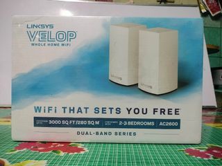 Linksys Velop Intelligent Mesh WiFi System, 2-Pack White (AC2600)