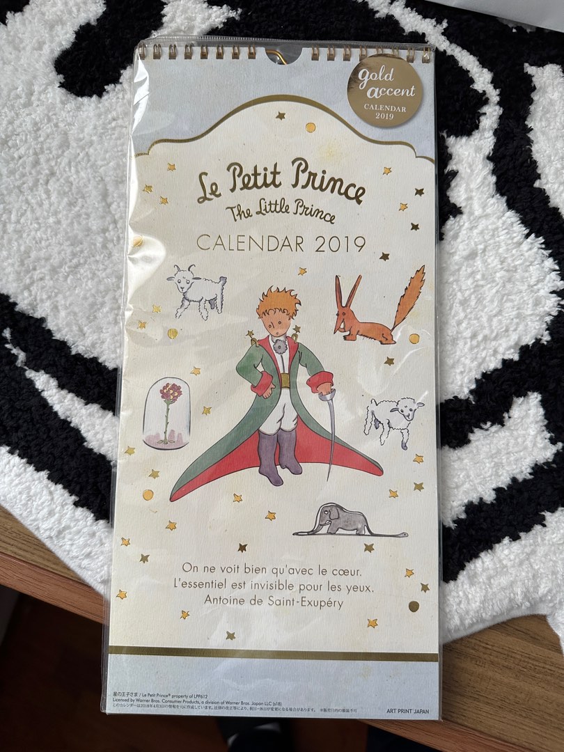 Little Prince Calendar 2019, Hobbies & Toys, Stationery & Craft, Other