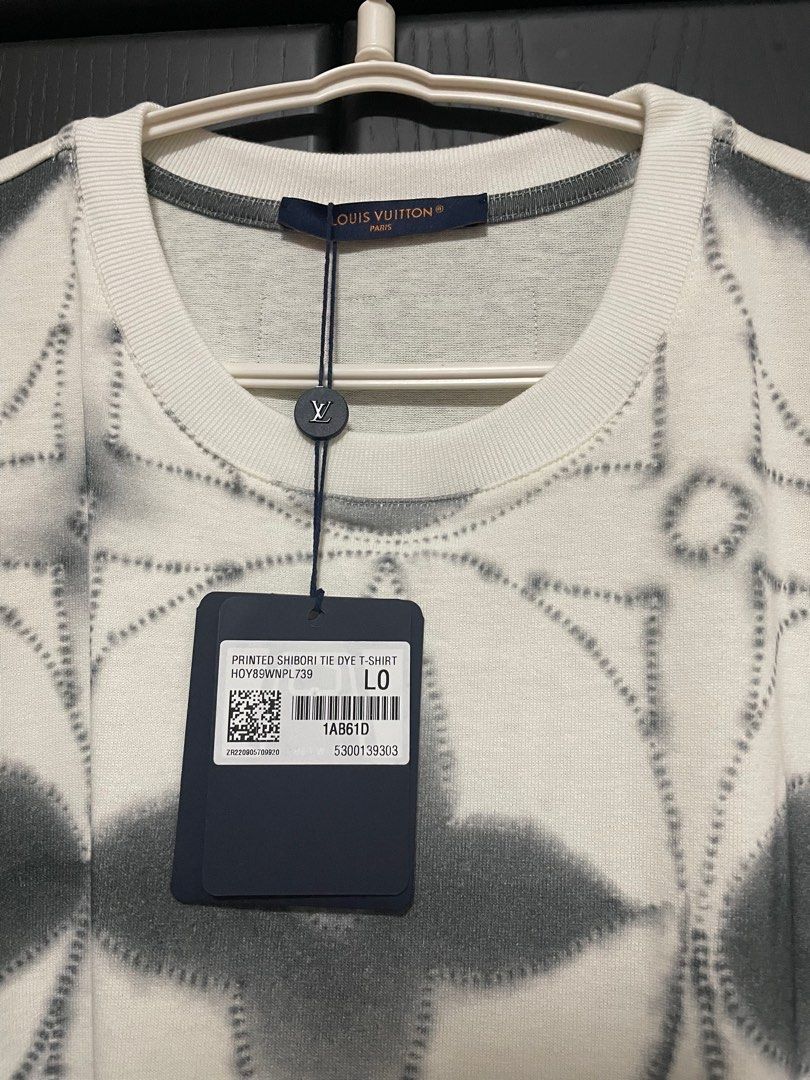 Men's Louis Vuitton Shibori Printed Tie Dye Tshirt