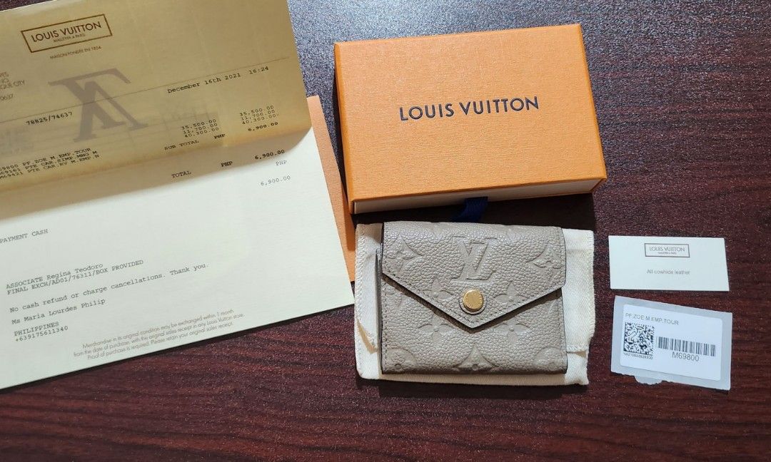 LV zoe Wallet, 名牌, 手袋及銀包- Carousell