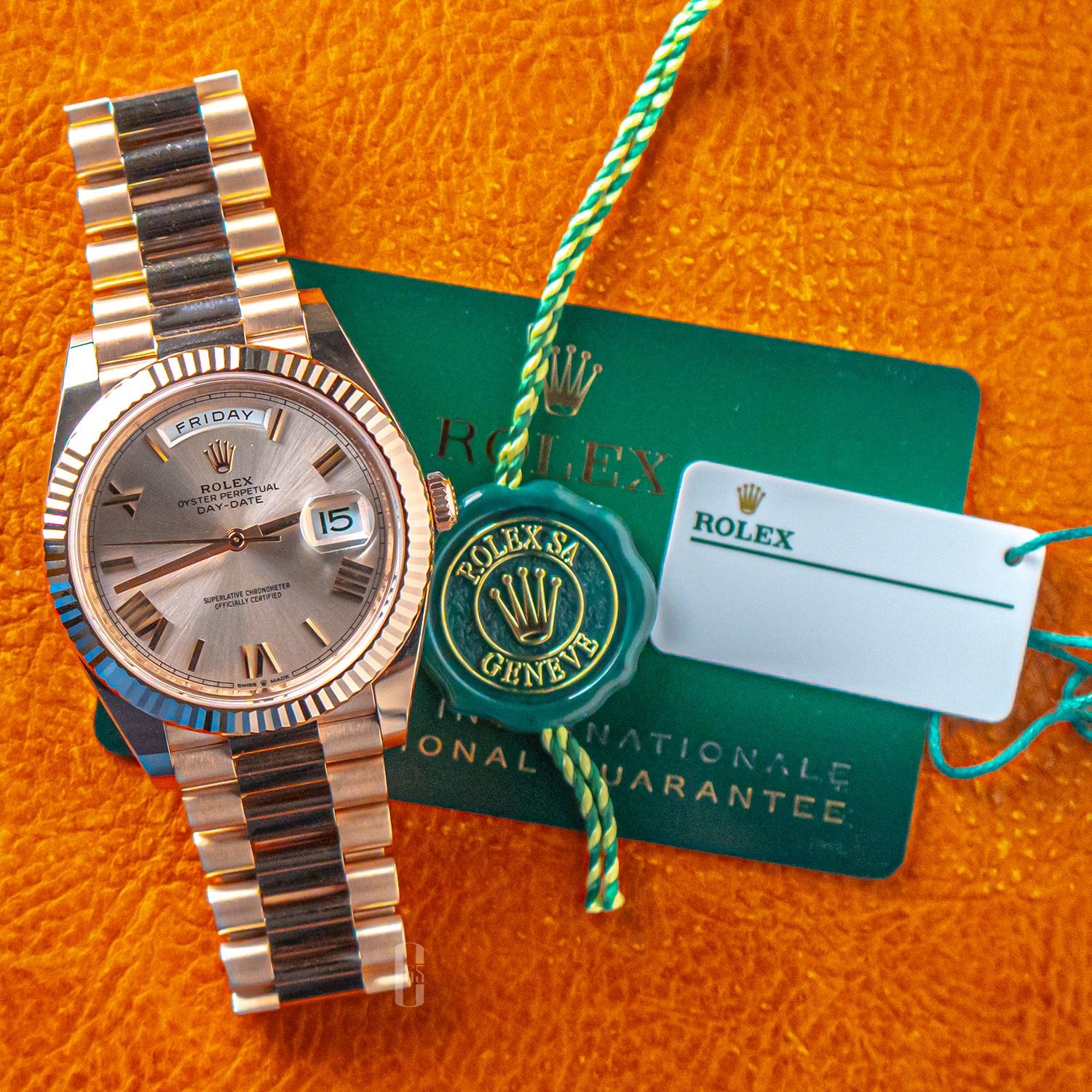 rolex day date sundust