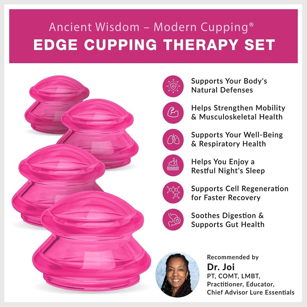 LURE Essentials Edge Cupping Set for Home Use and Massage