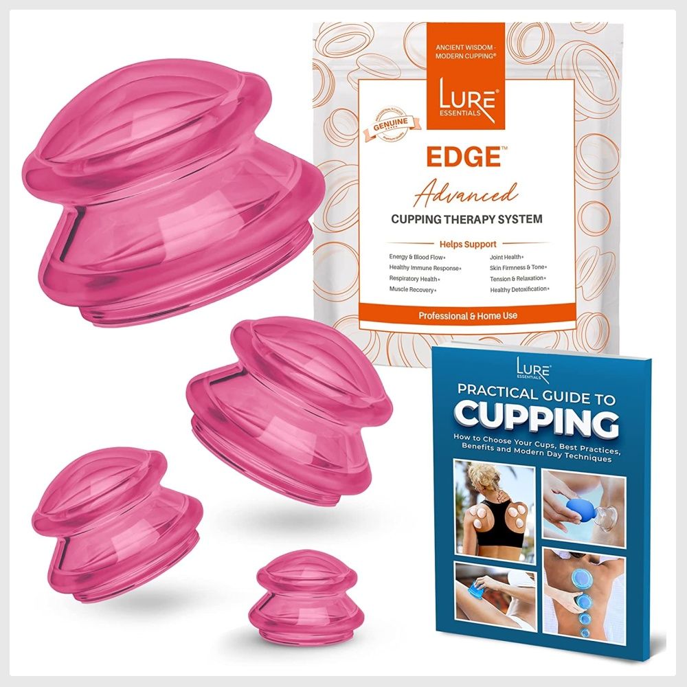 LURE Essentials Edge Cupping Set for Home Use and Massage