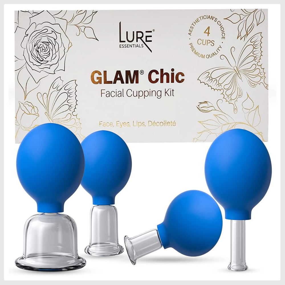 Lure Essentials Glass Facial Cupping Set - Professional Grade