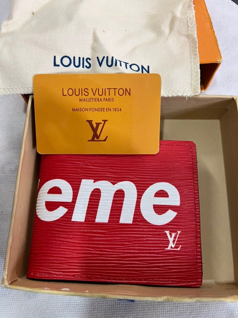 LV Supreme Wallet Limited Addition Collaboration, Luxury, Bags & Wallets on  Carousell