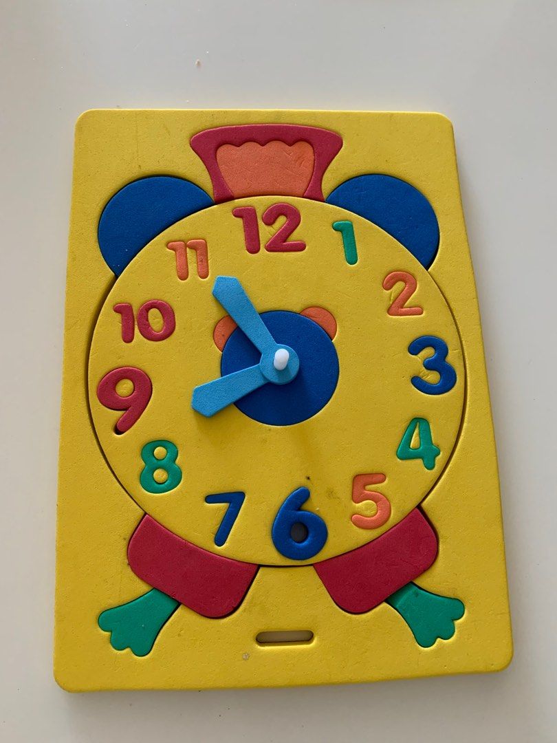 foam clock, Babies & Kids, Infant Playtime on Carousell