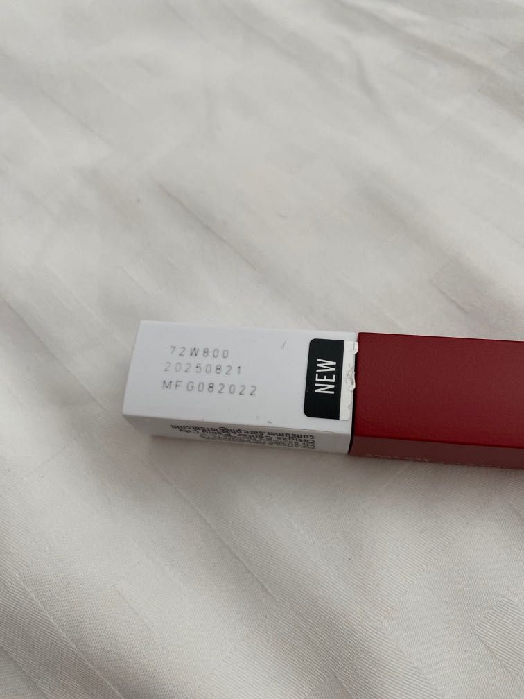 Maybelline Superstay Matte Ink (Category: Makeup) located in Quezon City. Submitted by 072500 (Listing ID 1234490541, Image 3). Description: Opened but unused RFS: received as a gift but color does not suit me as I prefer nude lippie.