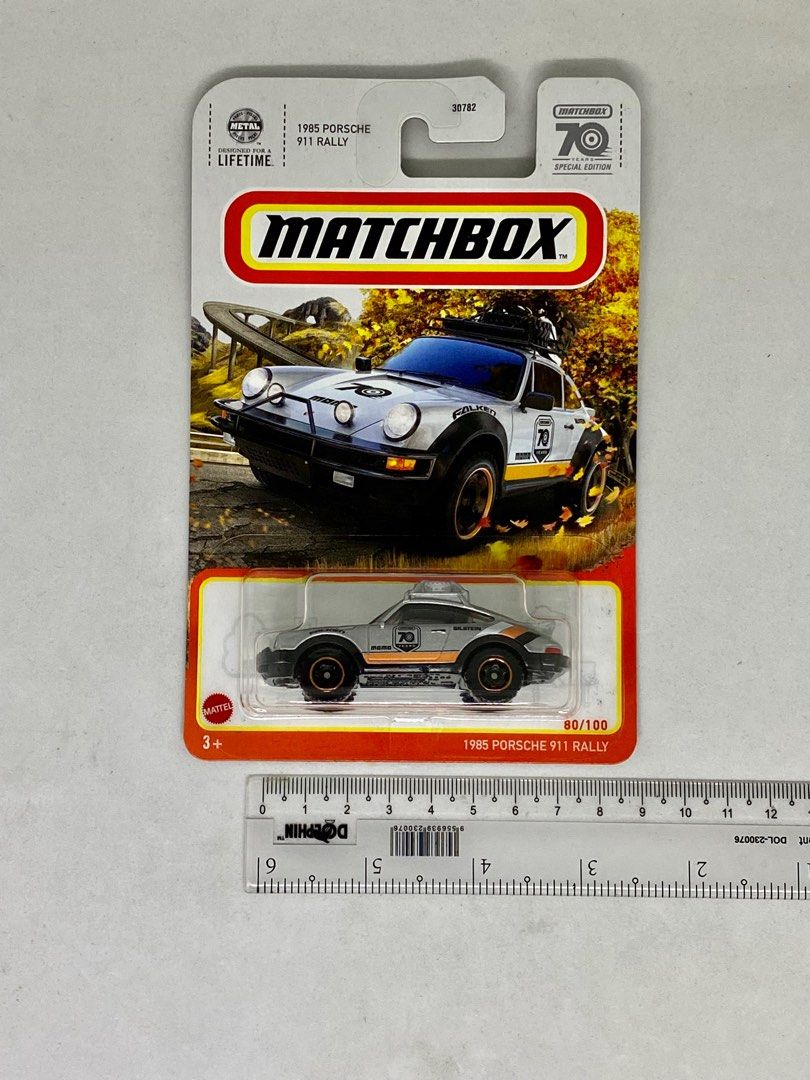 MBX Matchbox 1985 PORSCHE 911 RALLY Metallic Grey Special Edition