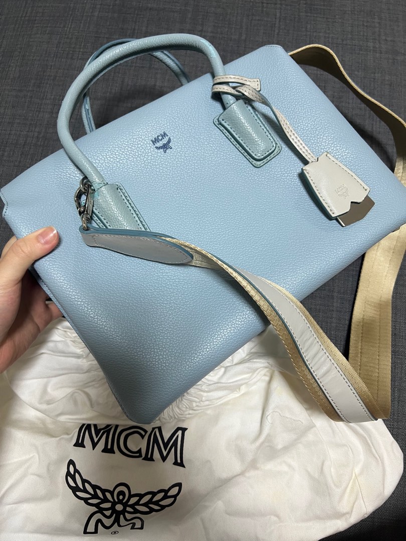Mcm leather handbags hot sale