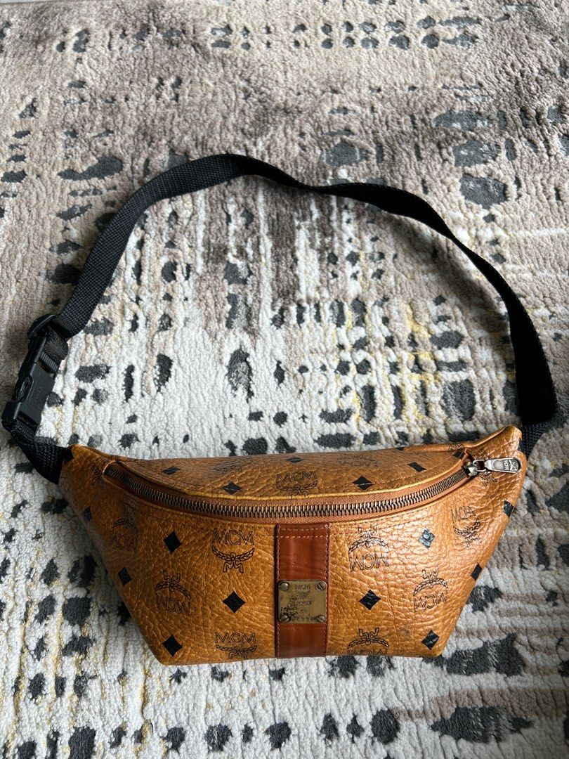 MCM waist bag (used), Men's Fashion, Bags, Belt bags, Clutches and