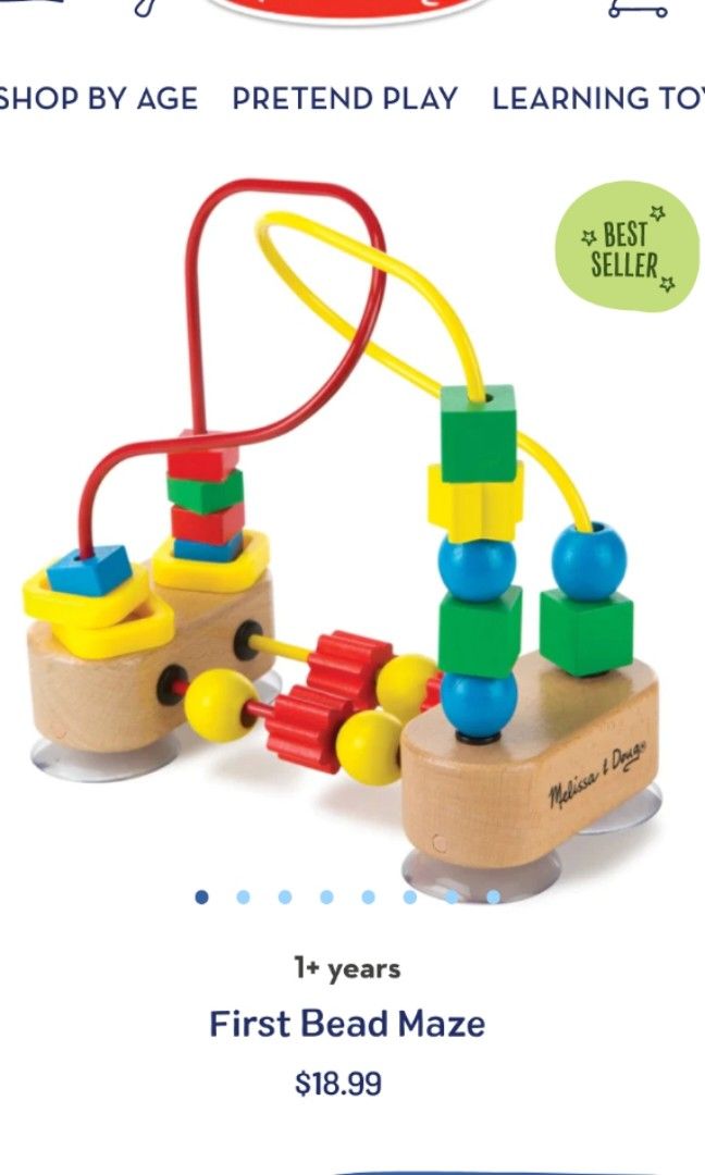 Melissa Doug Bead Maze Babies Kids Infant Playtime on Carousell