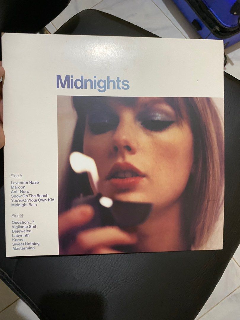 Midnights Vinyl by Taylor Swift (Unsealed) - Moonstone Blue