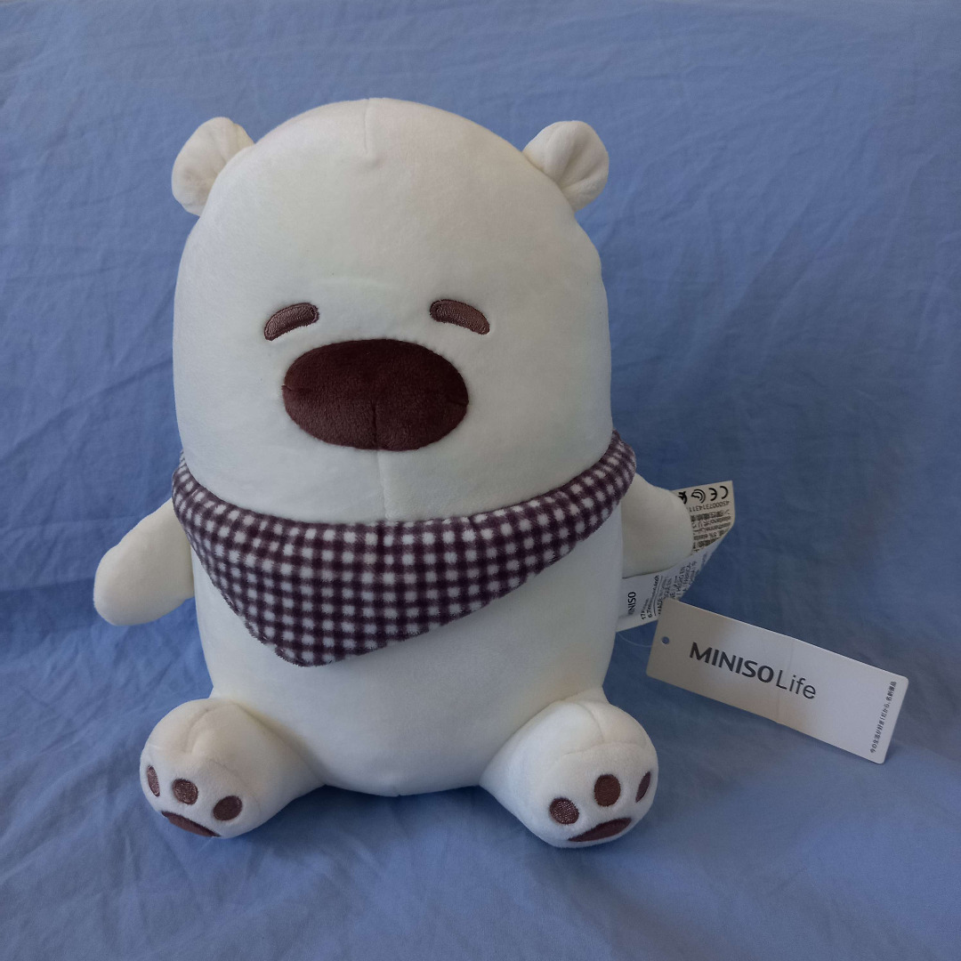 MINISO White Bear Plushie Hobbies Toys Toys Games on Carousell