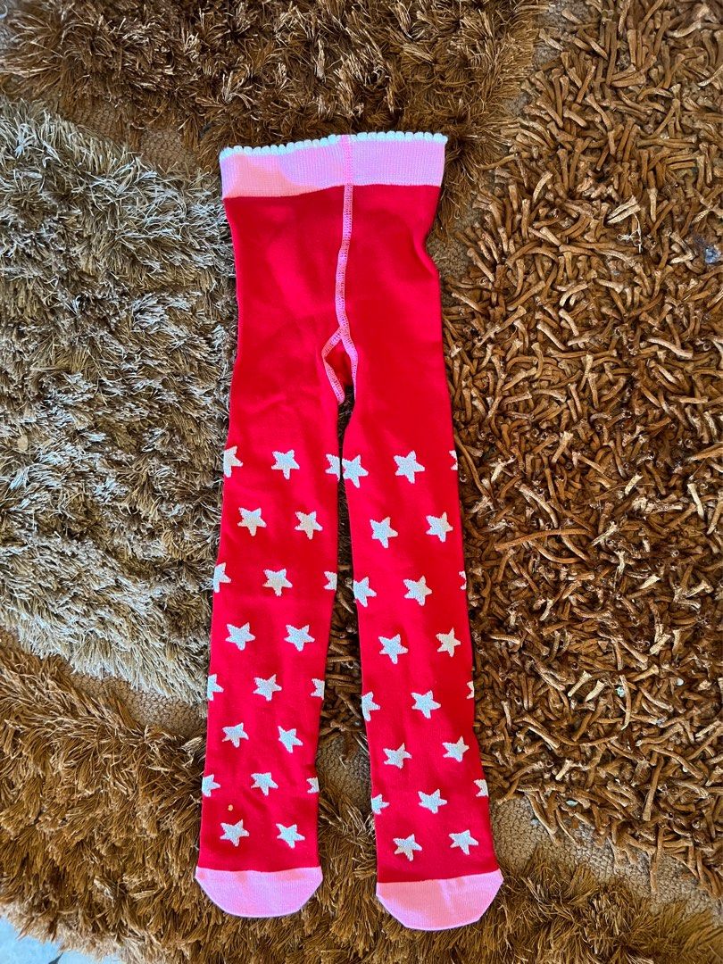 M&S Red and Star Leggings- Age: 2-3 years old - From LONDON NEW, Babies &  Kids, Babies & Kids Fashion on Carousell
