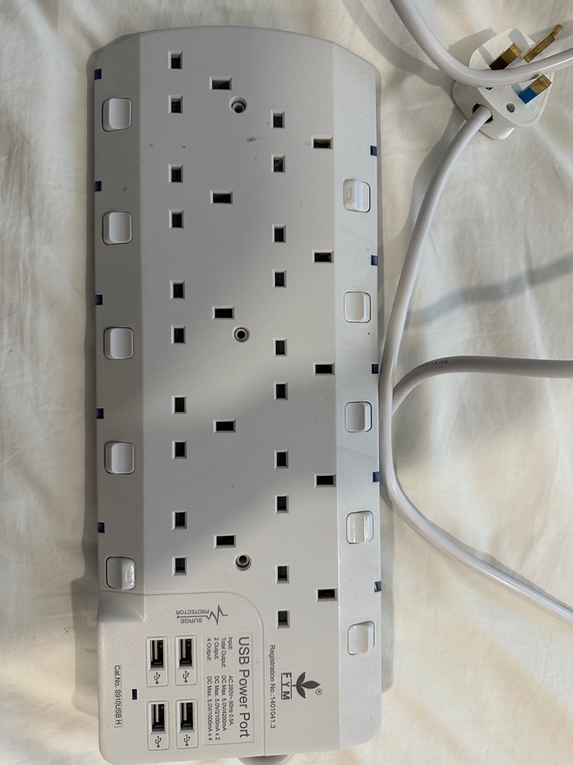 Multi plug / usb extension cord, TV & Home Appliances, Electrical