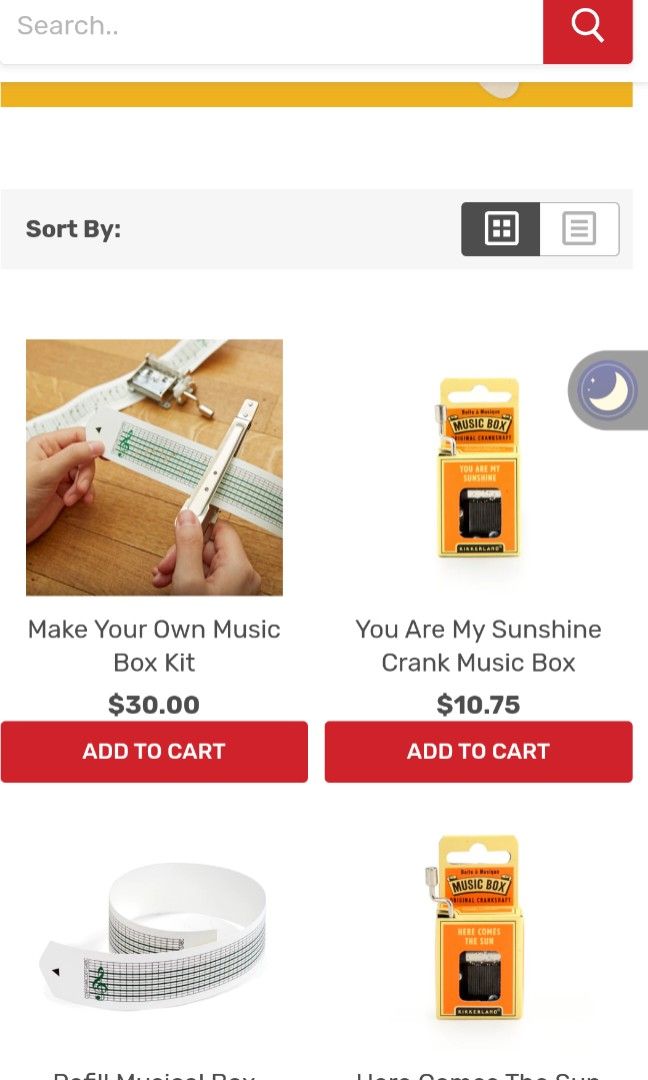 Music Box Kikkerland Original Crankshaft Pink Panther With Box, Antik