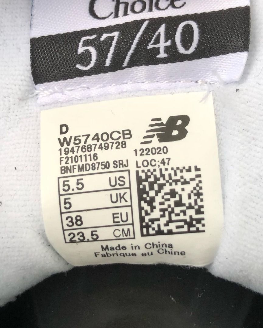 NB 57/40 Black White, Fesyen Wanita, Sepatu di Carousell