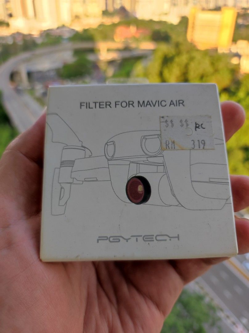 ND FILTER (Category: Drones) located in Kuala Lumpur. Submitted by mr_fair (Listing ID 1234545643, Image 3). Description: PGYTECH dji Mavic air ND UV CPL filter Brand New Never Used Half Price Self Pickup Only.