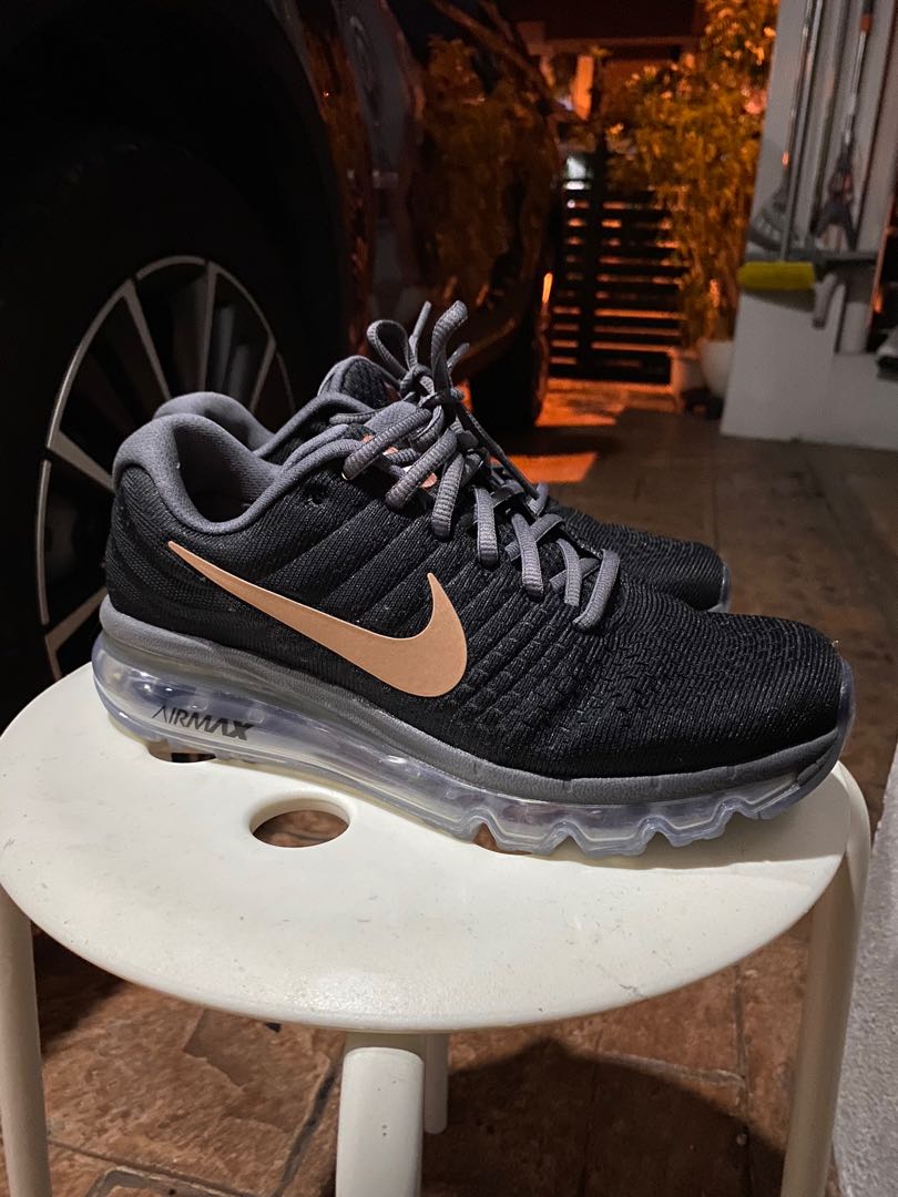 Reflective Nike air max black gold Women s Fashion Footwear