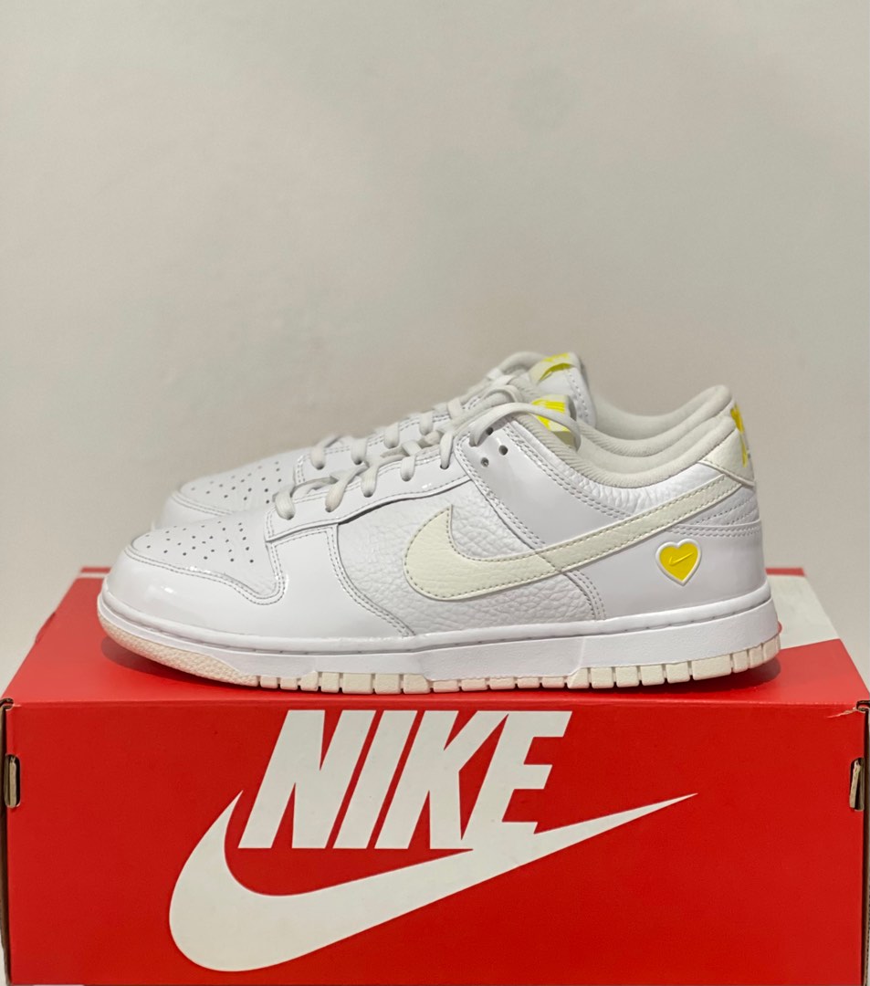 womens nike dunk low white yellow