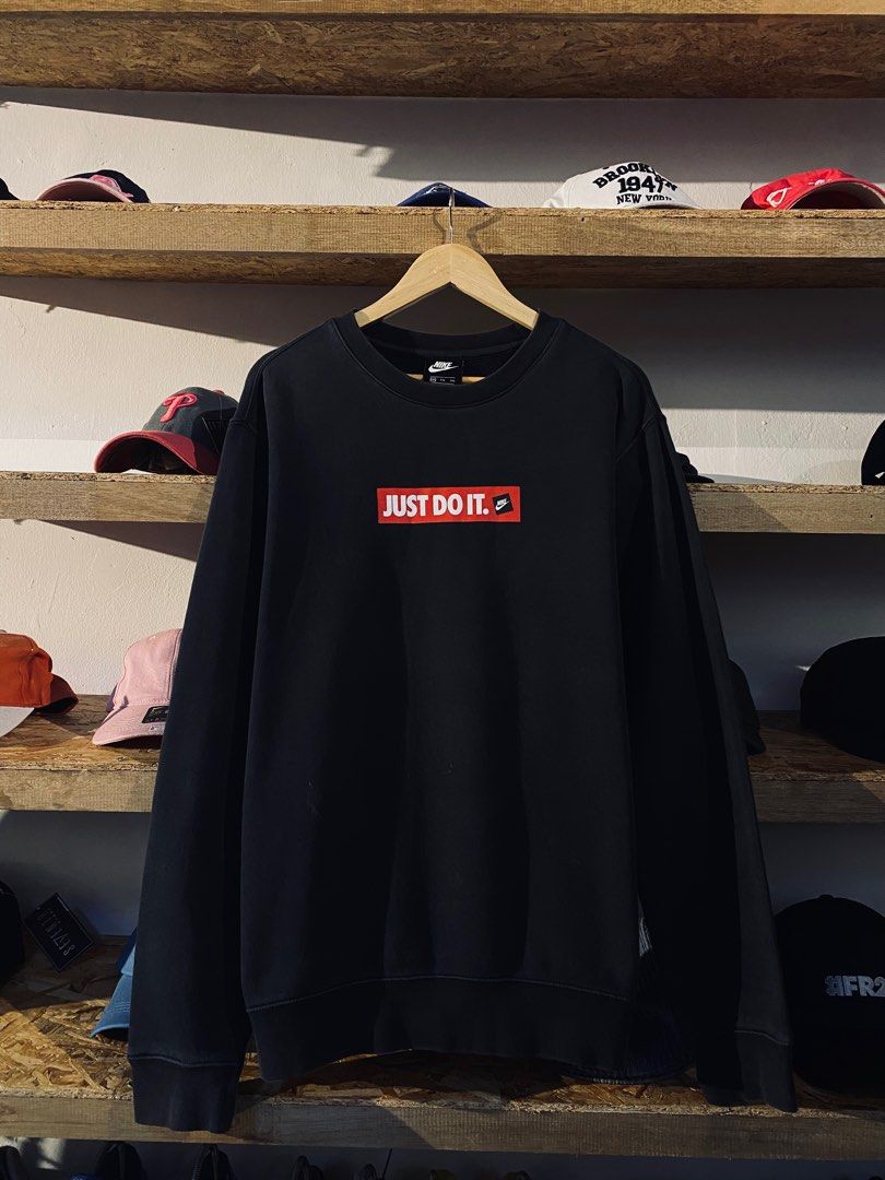 Nike just do it box logo sweatshirt store