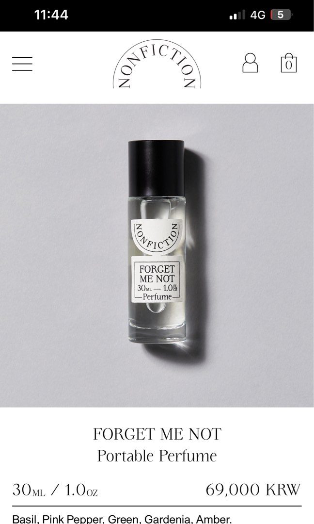 NONFICTION ME NOT PERFUME, Beauty & Personal Care, Fragrance