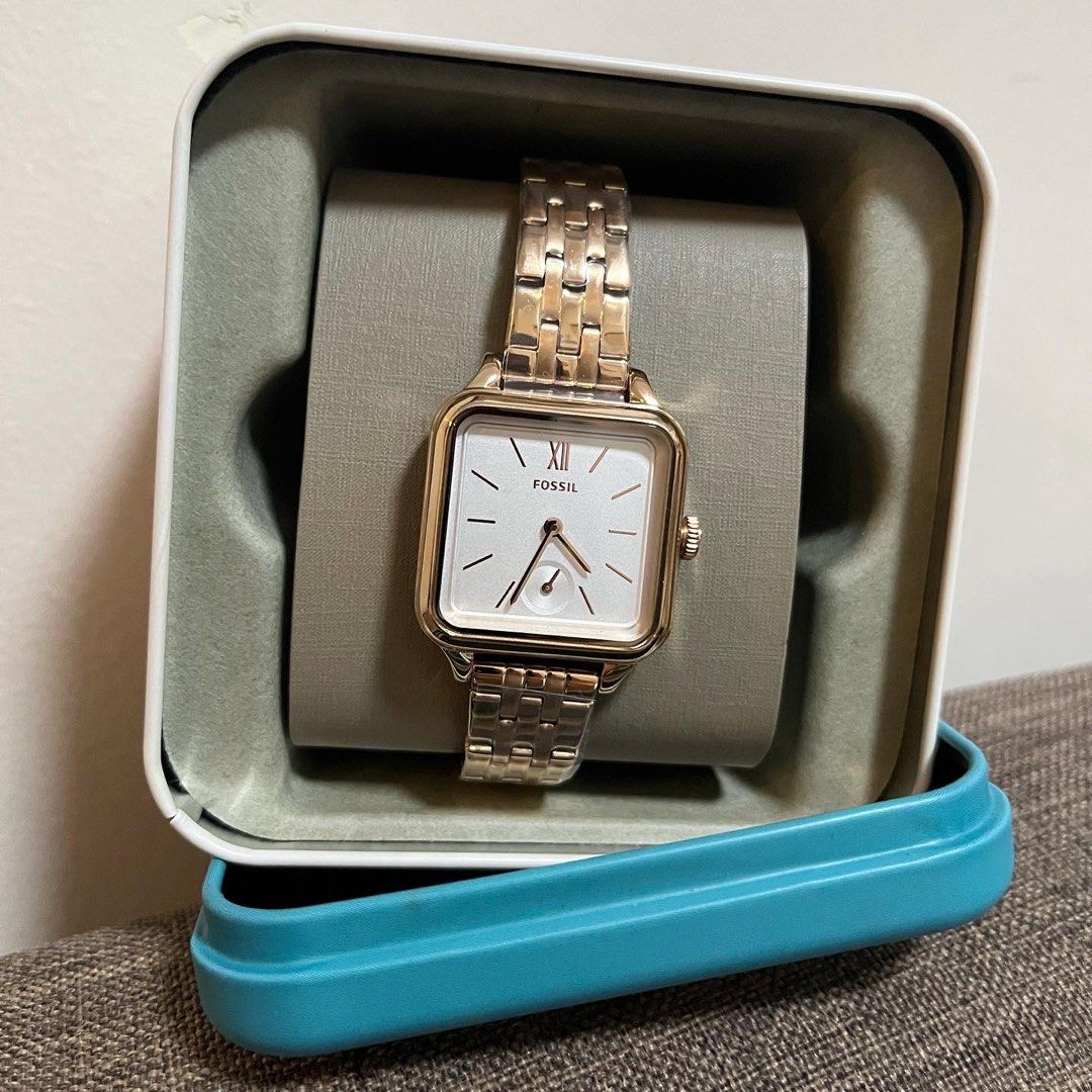 Original Fossil Rosegold Square Face Watch