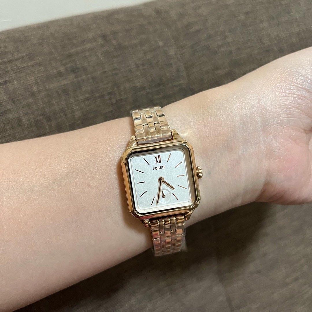 Fossil watch discount women's square face