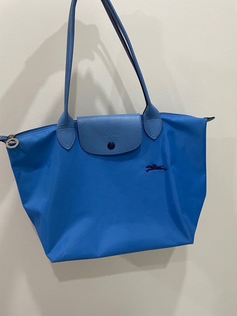 Le Pliage Green L Tote bag Sky Blue - Recycled canvas (L1899919P79
