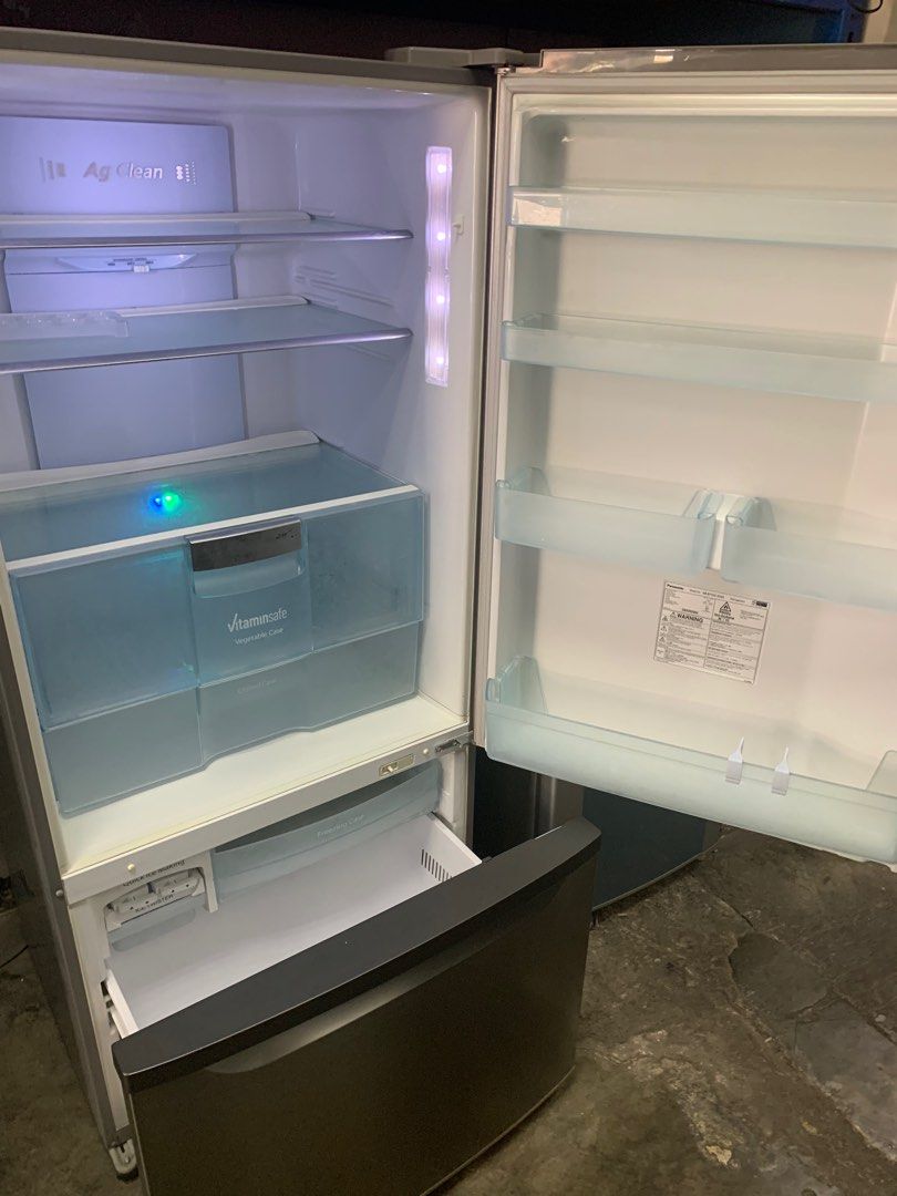Panasonic 3Ticks Econavi Inverter Bottom Freezer Fridge, 551L, TV & Home Appliances, Kitchen