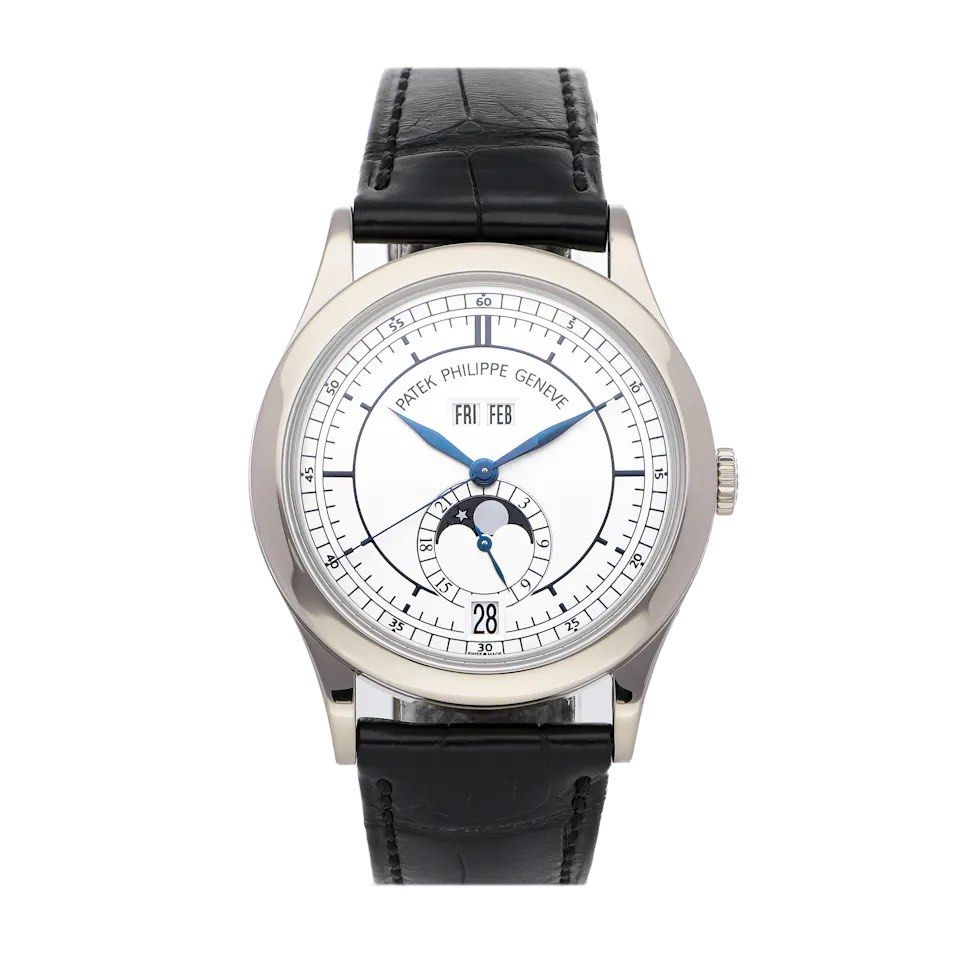 Patek Philippe 5396G-001 Annual Calendar Moonphase Two Tone Sector Dial 38.5mm (Category: Watches) located in Singapore. Submitted by ahlinggg (Listing ID 1234560571, Image 1). Description: Patek Philippe from my personal collection. 2 years warranty from Patek Philippe left on the watch. IMO, one of the most beautiful of the modern Pateks, this reference 5396 was introduced in 2006. FUN FACT The design of the 001 two-tone sector dial is inspired