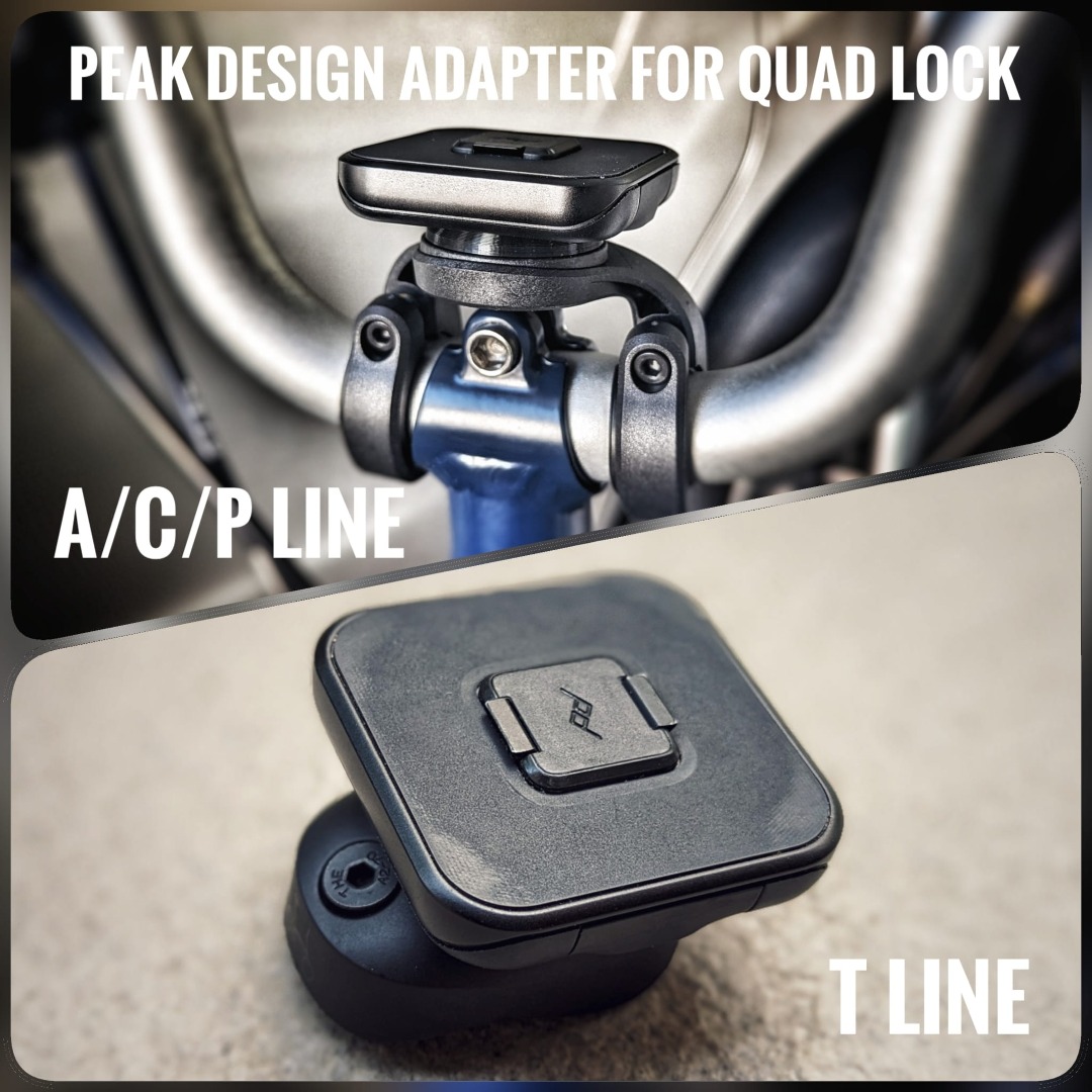 Peak Design to Quad Lock adapter Sports Equipment Bicycles