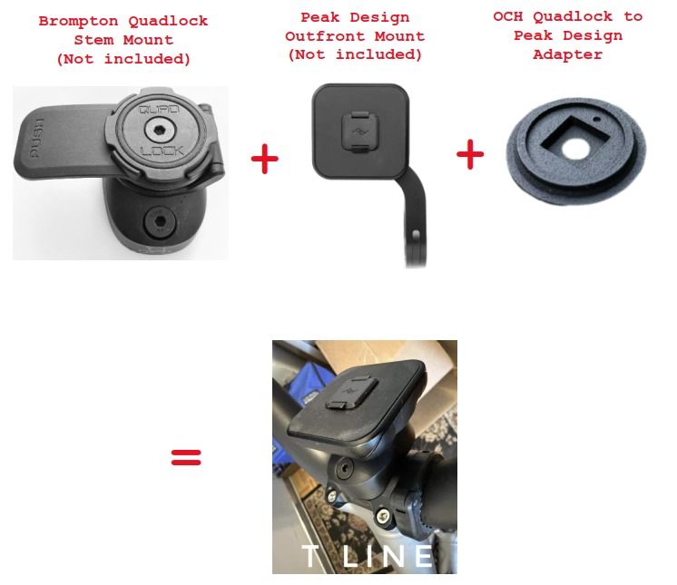 Peak Design to Quad Lock adapter, Sports Equipment, Bicycles & Parts ...