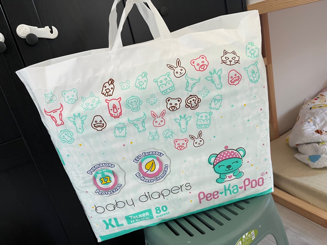 Peekaboo tape diaper XL, Babies & Kids, Bathing & Changing, Diapers