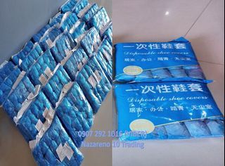 Plastic shoe cover blue 22