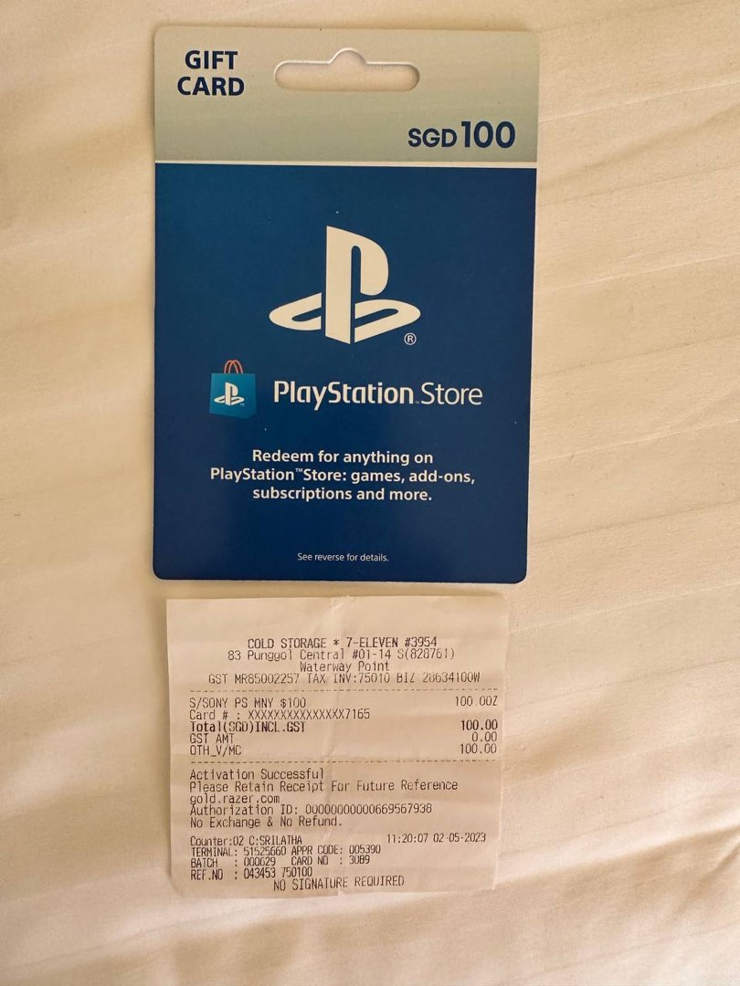 Ps4 gift best sale card sgd