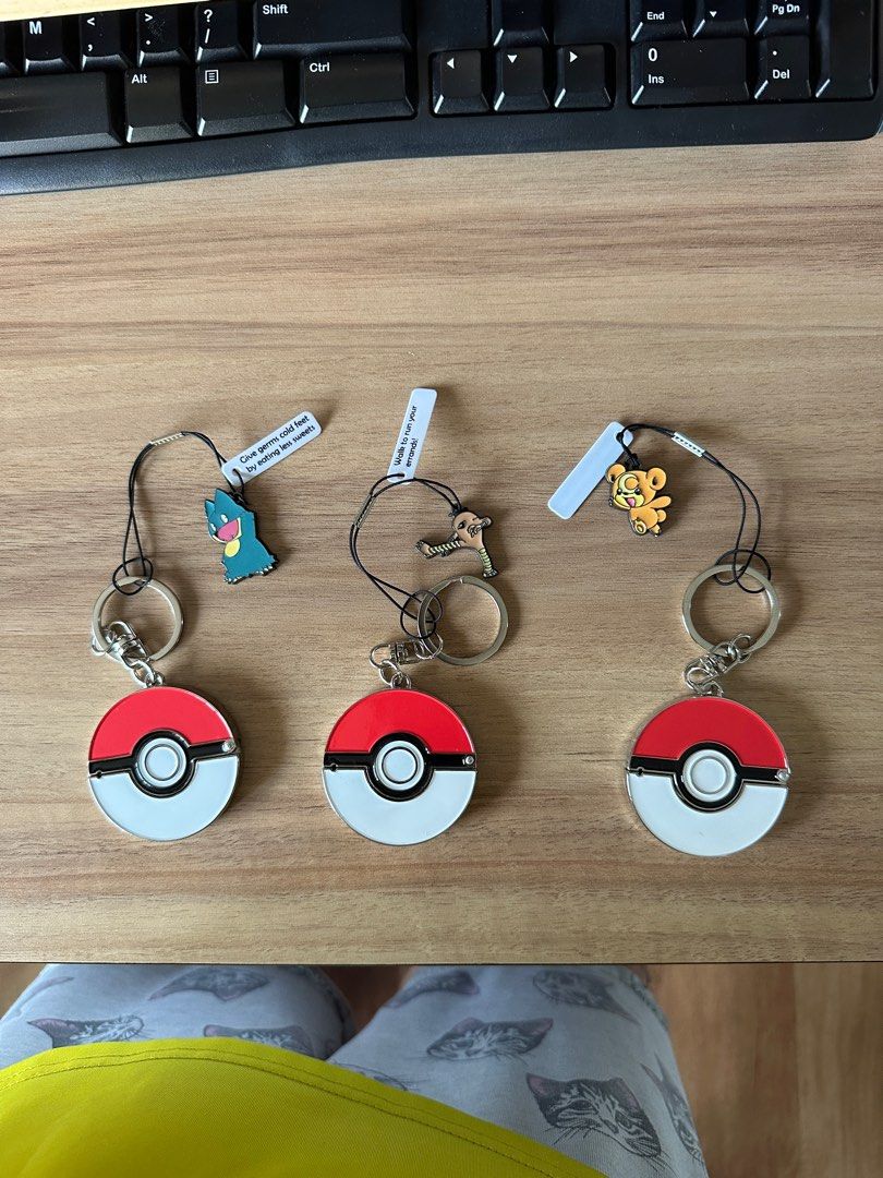 Pokémon keys Chains (Category: Other Accessories) located in Singapore. Submitted by fun_collection (Listing ID 1234569739, Image 2). Description: Pokémon Key Chains .