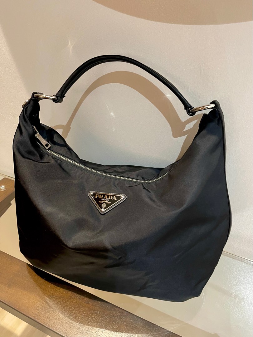 PRADA Nylon Hobo Bag, Luxury, Bags & Wallets on Carousell