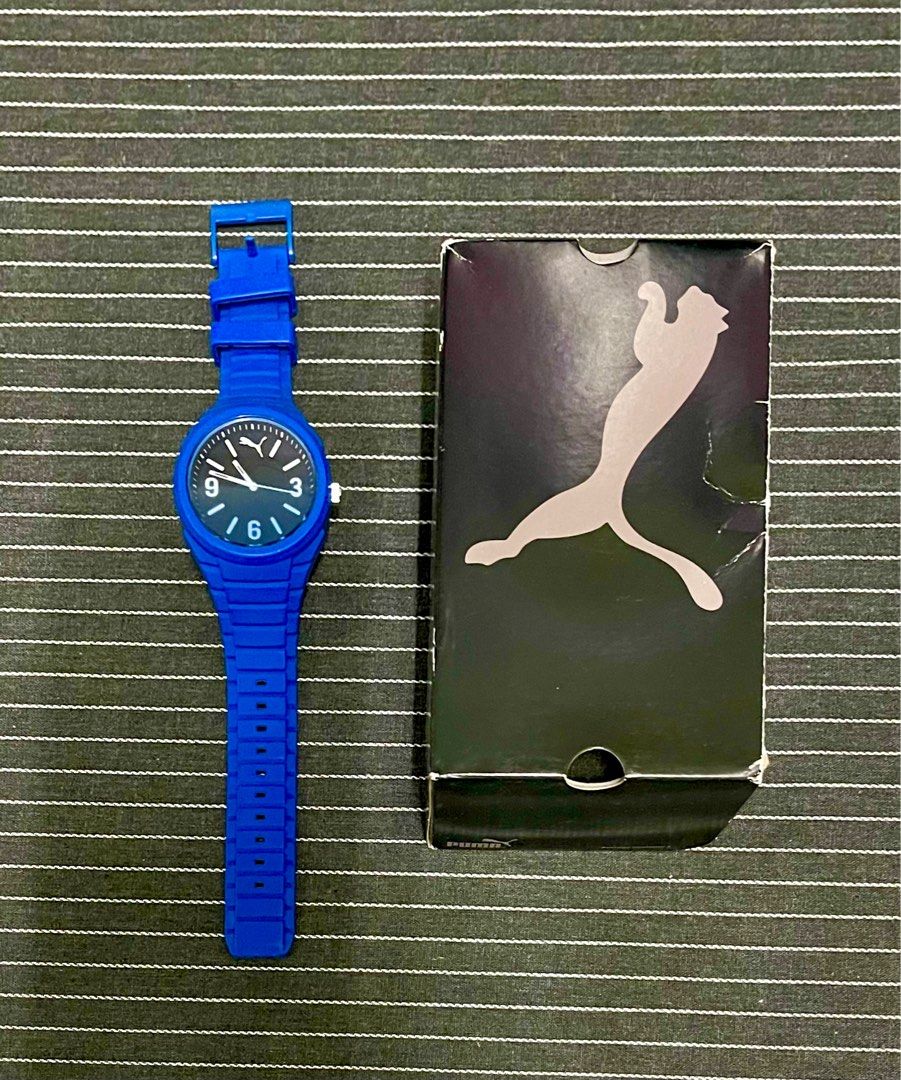 Puma blue analog watch deals
