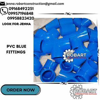 pvc pipe fittings blue