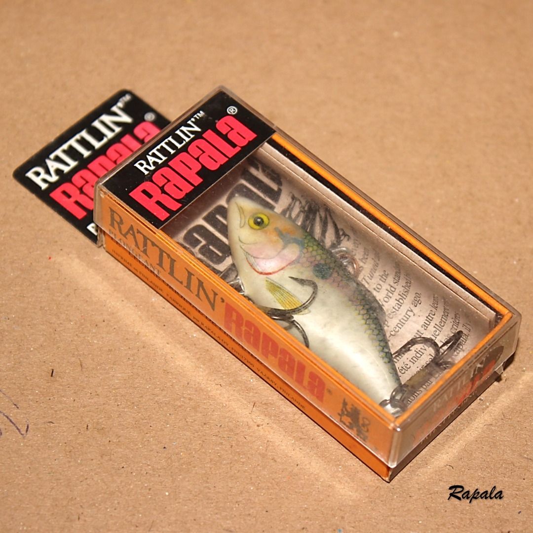 Rattlin Rapala (RNR-8 SD) 3/4 oz (Rare, Umpan Ikan Joran, Memancing)