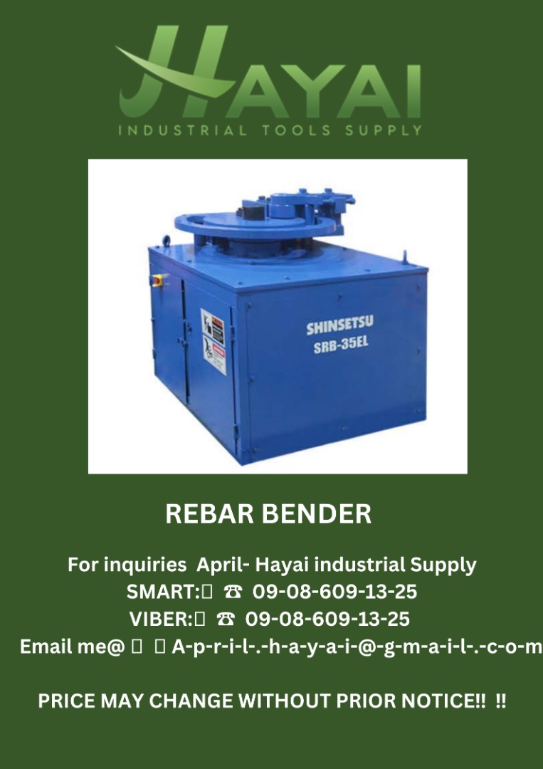 Rebar bender, Commercial & Industrial, Construction Tools & Equipment