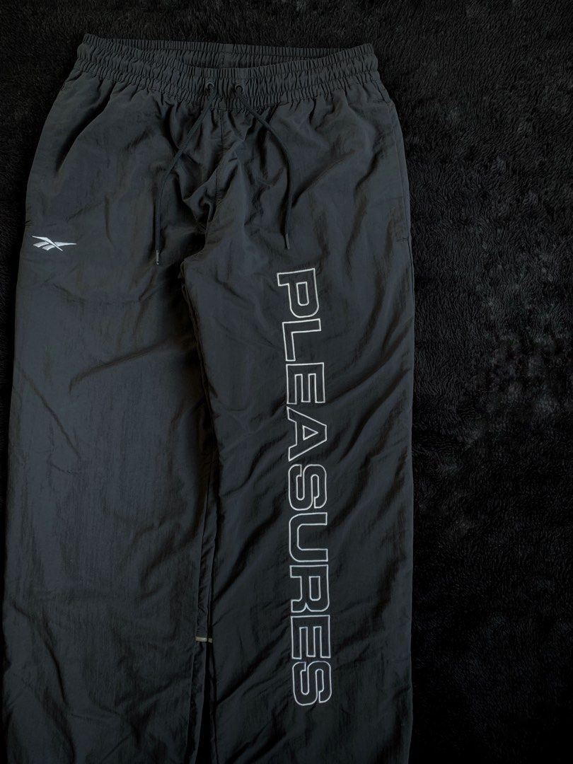 REEBOK X PLEASURES VECTOR PANTS IN BLACK